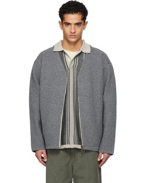 Nanamica Ooal 5G Zip Cardigan - Grey