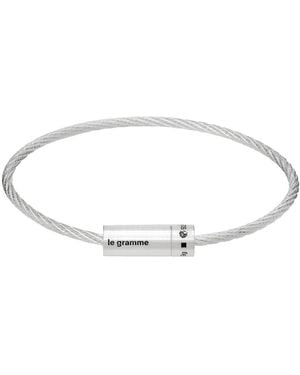 Le Gramme Cable 'Le 9G' Bracelet - Black