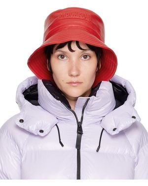 Mackage レッド ロゴ バケットハット