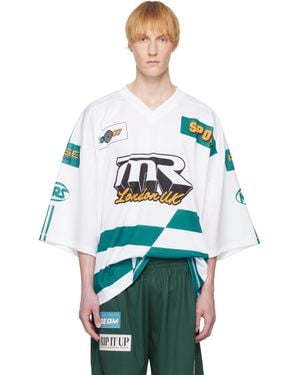 Martine Rose ホワイト Football オーバーサイズ Tシャツ - グリーン