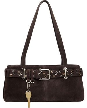 OSOI ブラウン ミニ Brocle ショルダーバッグ - ブラック