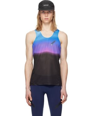 Soar Running Race Tank Top - Blue
