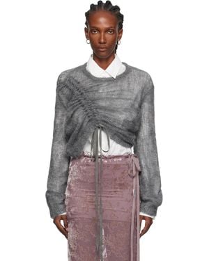 Ann Demeulemeester Zinaida Drawstring Jumper - Multicolour