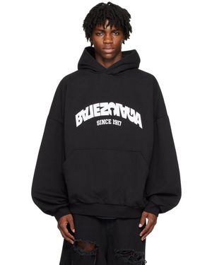 Balenciaga Back Flip Round フーディ - ブラック