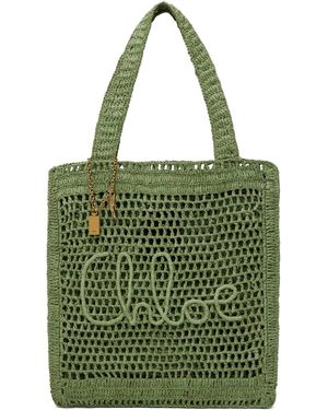 Chloé Summer Banana Tote - Green