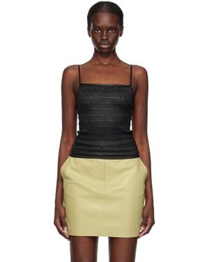 Nanushka Arenda Vegan Leather Camisole - Black
