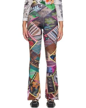 Chopova Lowena '1991' Beaded Jersey Leggings - Multicolour