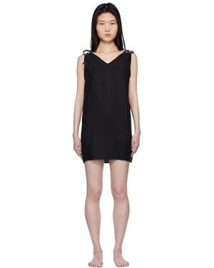 Deiji Studios Looped Minidress - Black