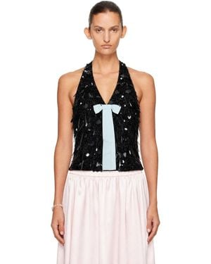 Sandy Liang Hydra Top - Black