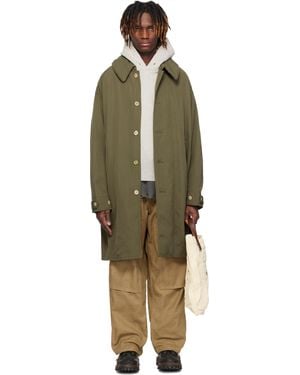 Visvim Khaki Balmat Parka Coat - Green