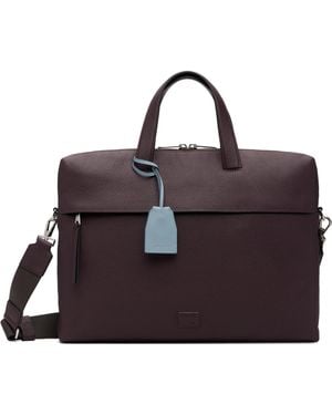 Paul Smith Porte-Document À Deux Volets Bourgogne En Cuir - Marron