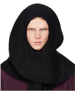 Homme Plissé Issey Miyake Cashmere Winter Gear Scarf - Black