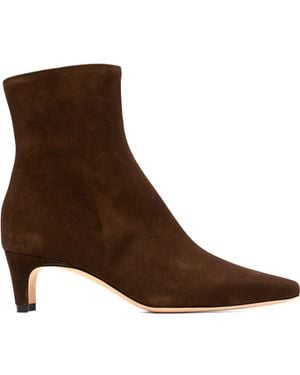 STAUD Wally Ankle Boots - Brown
