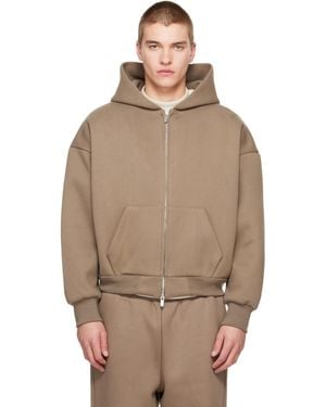 Seventh Taupe V2 Zip Hoodie - Brown