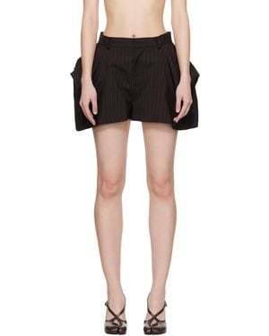 Sacai Chalk Stripe Shorts - Black