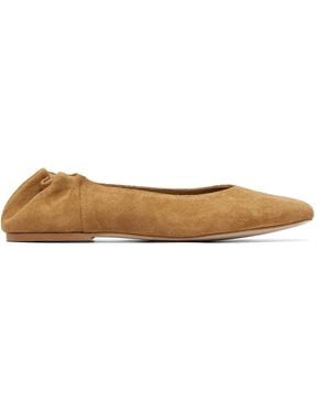 A.P.C. Suede Ballerina Flats - Natural