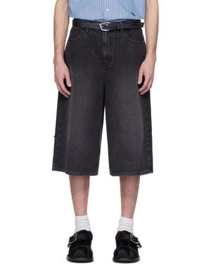 Adererror Sig; Trs Tag 01 Denim Shorts - Black