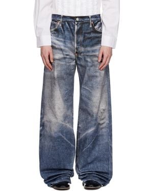 Junya Watanabe ブルー Levi'Sエディション Inkjet W Name Berberjin ジーンズ