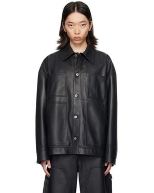 【関税込み】Bottega Veneta ブラウン レザー ショーツ Bottega Veneta/ボッテガヴェネタ｜セット オブ シルク トップ
