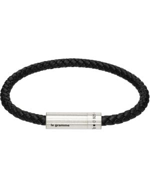 Le Gramme Cable 'Le 7G' Bracelet - Black