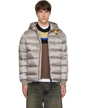 Parajumpers Pharrell Hooded Down Bomber Jacket - Gray