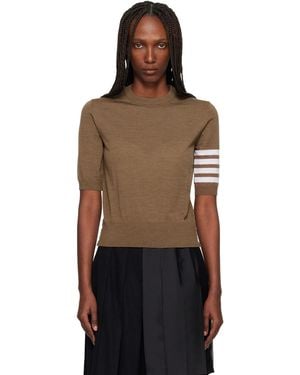 Thom Browne Fine Merino Wool 4-Bar Jumper - Black