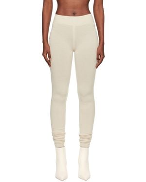 Rick Owens Off- Concordians Runway Leggings - Natural