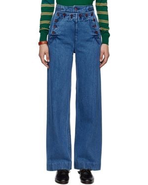 Bode Sailor Jeans - Blue