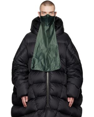 Rick Owens Green Long Face Mask - Black