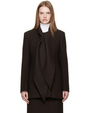 R2W Mullin Wool Scarf Jacket - Black