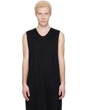Julius T-Shirt Évasé Noir À Nervures