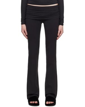 Skims Pantalon De Détente Noir À Taille Repliée