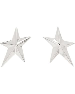 Mugler Boucles D'Oreilles À Ornement D'Étoile - Noir