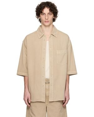 Lemaire トープ S/S デニムシャツ - ナチュラル
