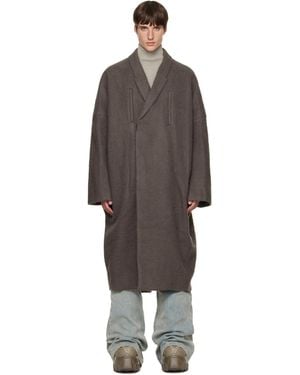 Rick Owens Tower Poiret Coat - Brown