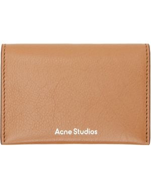 Acne Studios Folded Leather Wallet - Natural
