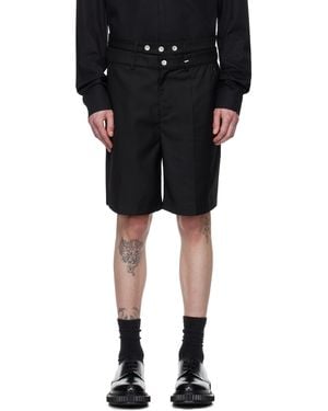 C2H4 Intellectual Tailored Shorts - Black