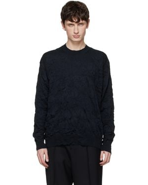 Comme des Garçons Wrinkle Process Jumper - Blue