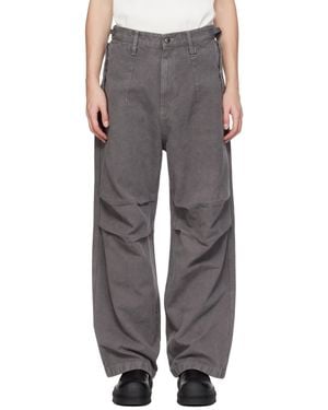 WOOYOUNGMI 3D Wide Trousers - Grey