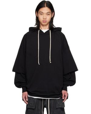 Rick Owens Tower Tommy Hustler Hoodie - Black