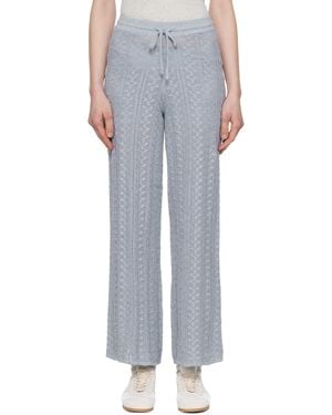 Holzweiler ブルー Kelp クロシェ トラウザーズ - ブラック