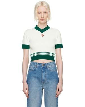 CASABLANCA Draped Tennis Top - Blue