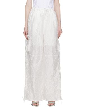 lesugiatelier Crinkle Trousers - White