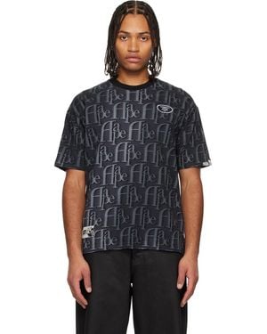 Aape By A Bathing Ape Moonface Logo Monogram T-Shirt - Black
