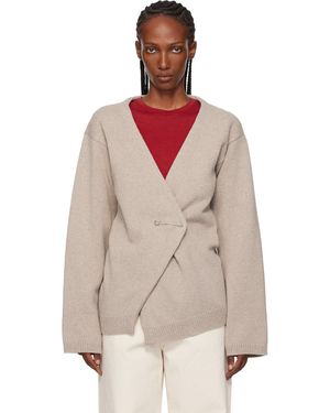 Rohe Cardigan Cache-Cœur Taupe - Neutre