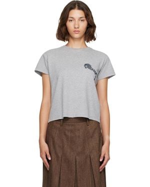 MM6 by Maison Margiela Horse Logo T-Shirt - Grey
