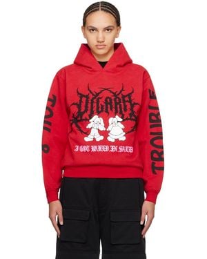 ONLINE CERAMICS Dilara Findikoglu Edition 'Toil And Trouble' Hoodie - Red