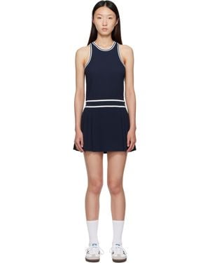 Sporty & Rich ネイビー 'Src' Phoebe ミニワンピース - ブラック