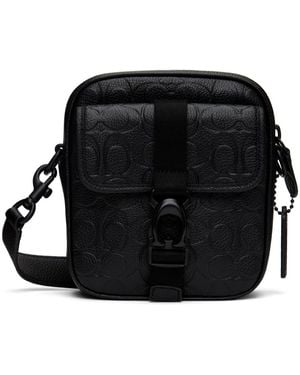 COACH Shoulder Bag With Logo - Black