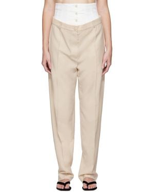 OLENICH Corset Trousers - Natural